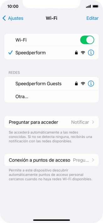 Desliza el dedo hacia arriba desde la parte inferior de la pantalla para terminar y volver a la pantalla de inicio.