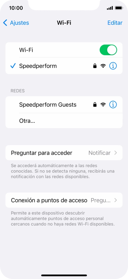 Desliza el dedo hacia arriba desde la parte inferior de la pantalla para terminar y volver a la pantalla de inicio.