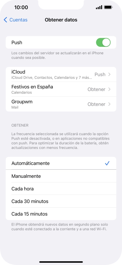 Pulsa el indicador junto a 