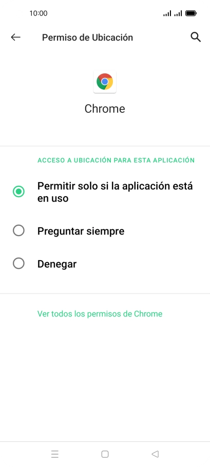 Pulsa el ajuste deseado.