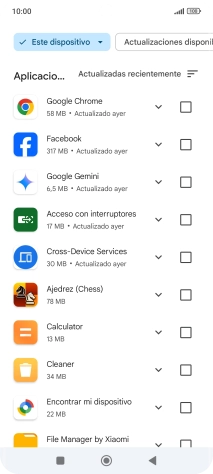 Pulsa la app deseada.