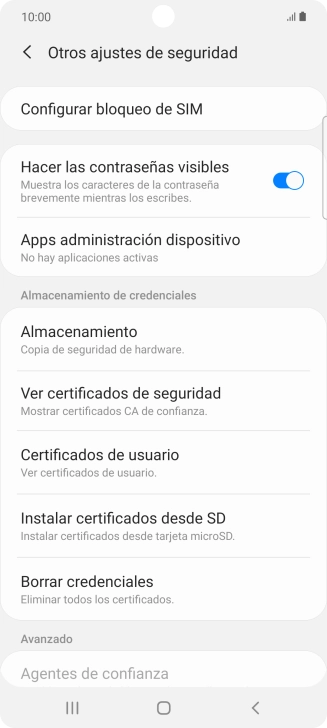 Pulsa Configurar bloqueo de SIM.