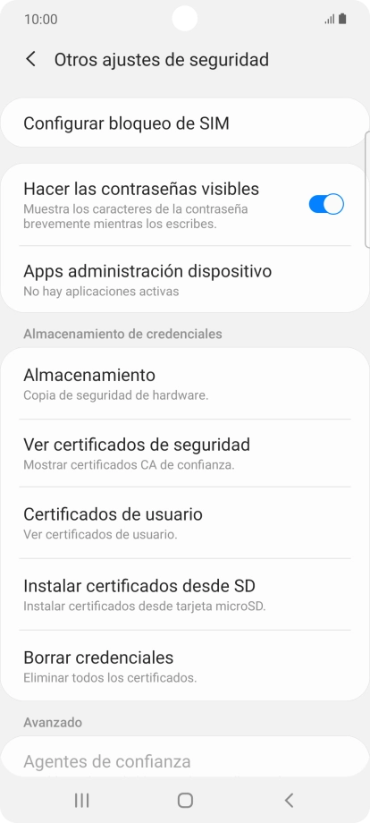Pulsa Configurar bloqueo de SIM.