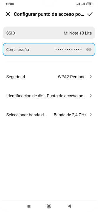 Pulsa en el campo junto a 