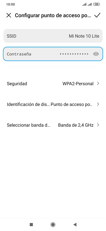 Pulsa en el campo junto a 