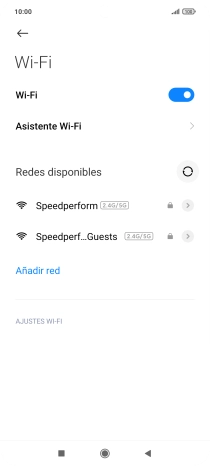 Pulsa Asistente Wi-Fi.