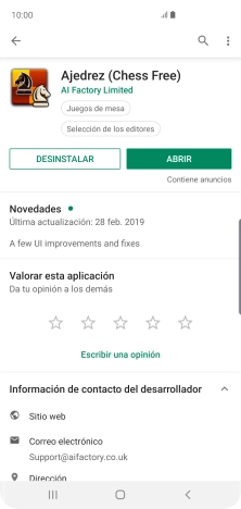 Pulsa DESINSTALAR.