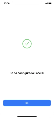 Pulsa OK. Si no has añadido anteriormente un código de seguridad, tendrás que introducir un código de libre elección dos veces consecutivas.