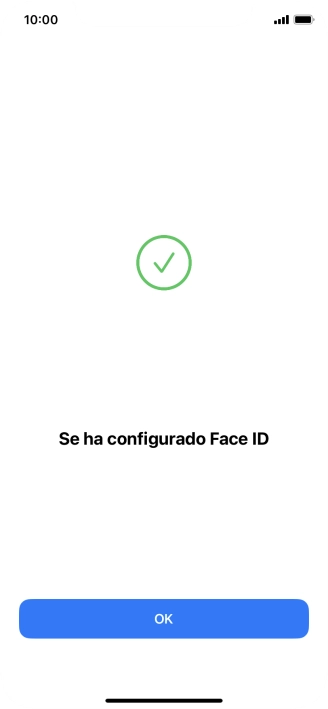 Pulsa OK. Si no has añadido anteriormente un código de seguridad, tendrás que introducir un código de libre elección dos veces consecutivas.