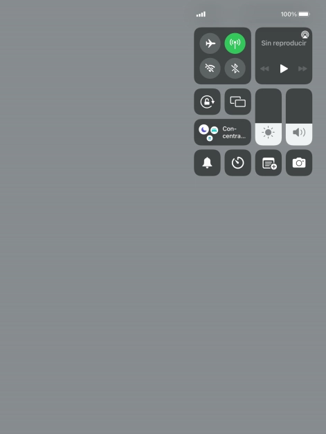 Pulsa el icono de modo de sonido para activar o desactivar el modo silencioso.