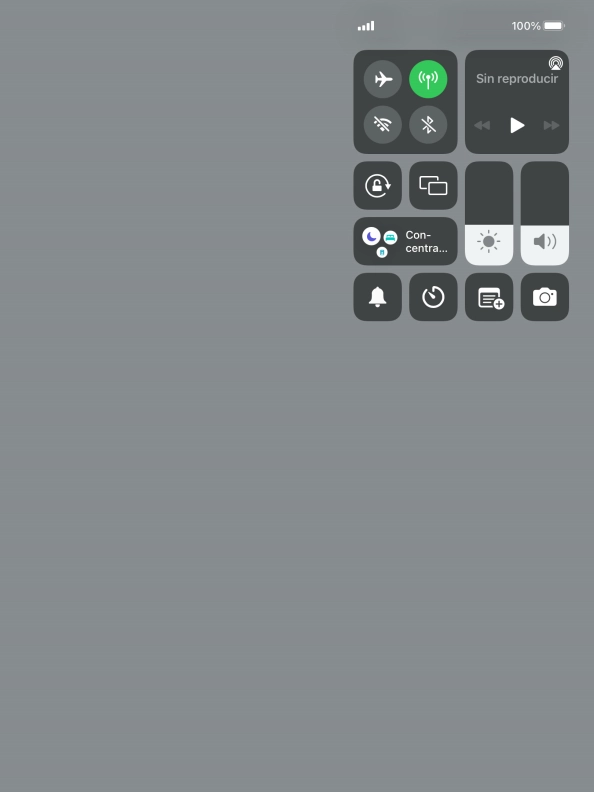 Pulsa el icono de modo de sonido para activar o desactivar el modo silencioso.