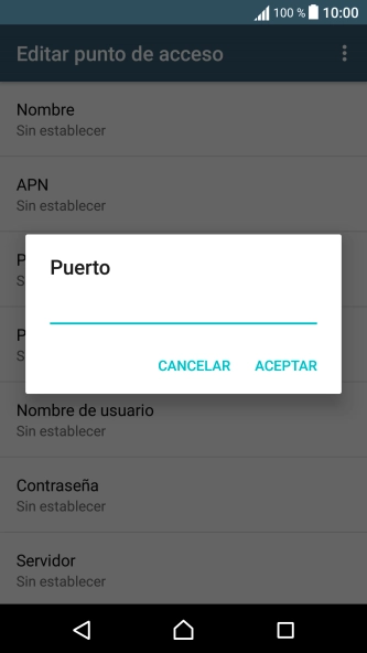 Introduce 80 y pulsa ACEPTAR.