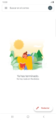 Pulsa el icono de cuenta de correo electrónico.