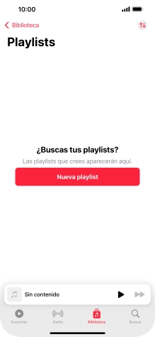 Pulsa Nueva playlist.