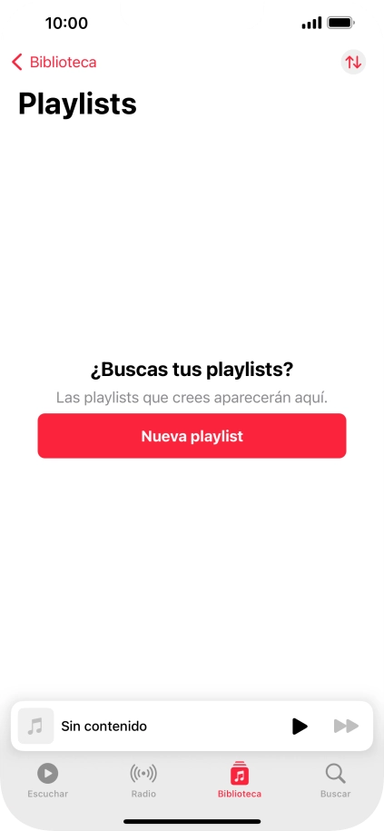 Pulsa Nueva playlist.