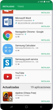 Pulsa la app deseada.