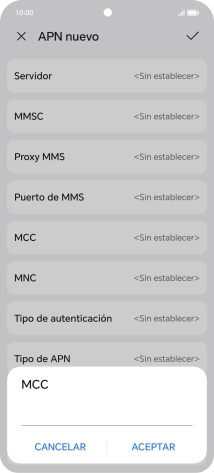 Introduce 214 y pulsa ACEPTAR.