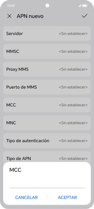 Introduce 214 y pulsa ACEPTAR.