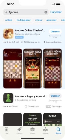 Pulsa la app deseada.