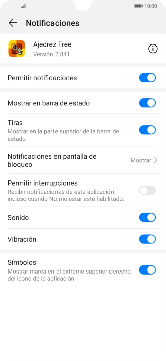 Pulsa el indicador junto a 