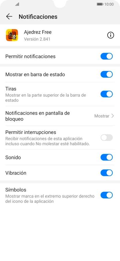 Pulsa el indicador junto a 
