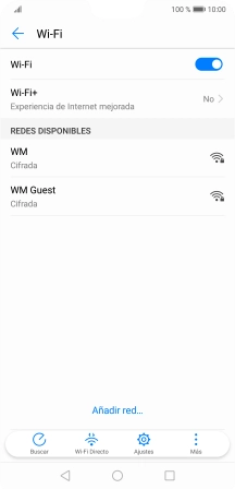 Pulsa la red wifi deseada.