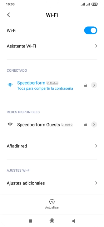 Pulsa la tecla de inicio para terminar y regresar a la pantalla de inicio.