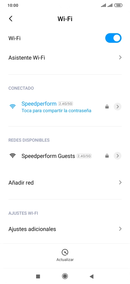 Pulsa la tecla de inicio para terminar y regresar a la pantalla de inicio.