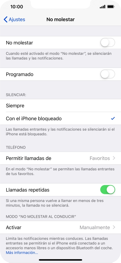 Pulsa el indicador junto a 