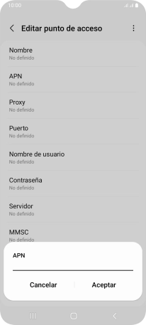 Introduce airtelwap.es y pulsa Aceptar.