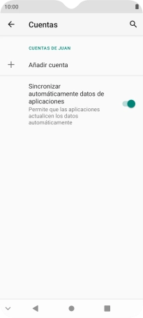 Pulsa Añadir cuenta.