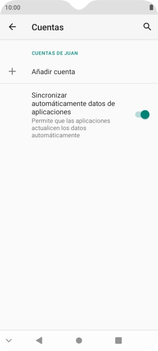 Pulsa Añadir cuenta.
