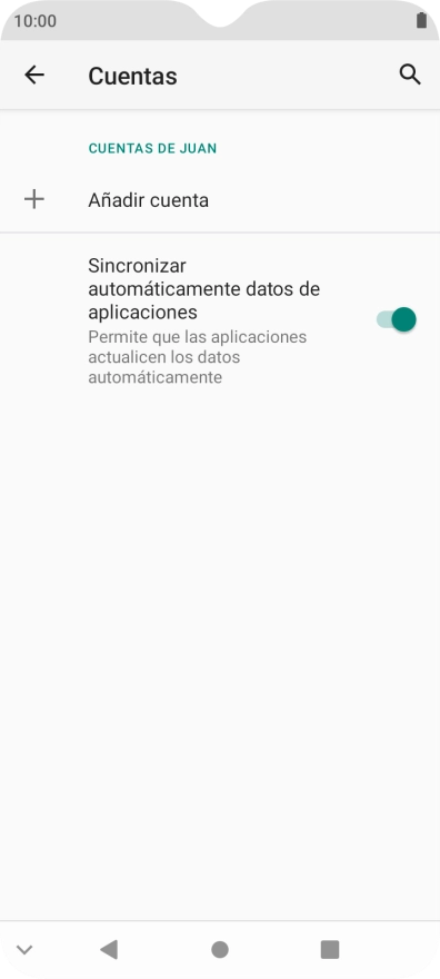 Pulsa Añadir cuenta.