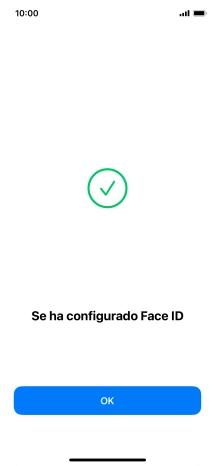 Pulsa OK. Si no has añadido anteriormente un código de seguridad, tendrás que introducir un código de libre elección dos veces consecutivas.