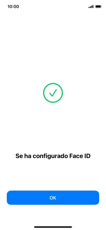 Pulsa OK. Si no has añadido anteriormente un código de seguridad, tendrás que introducir un código de libre elección dos veces consecutivas.
