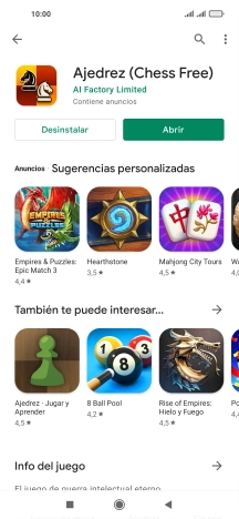 Pulsa la tecla de inicio para terminar y regresar a la pantalla de inicio.