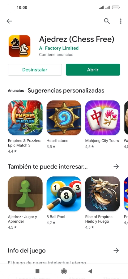 Pulsa la tecla de inicio para terminar y regresar a la pantalla de inicio.