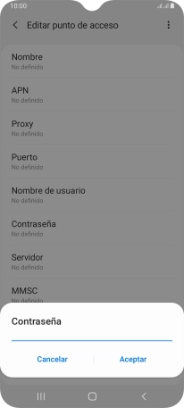 Introduce wap125 y pulsa Aceptar.