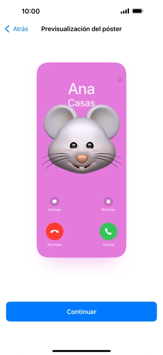 Pulsa Continuar.