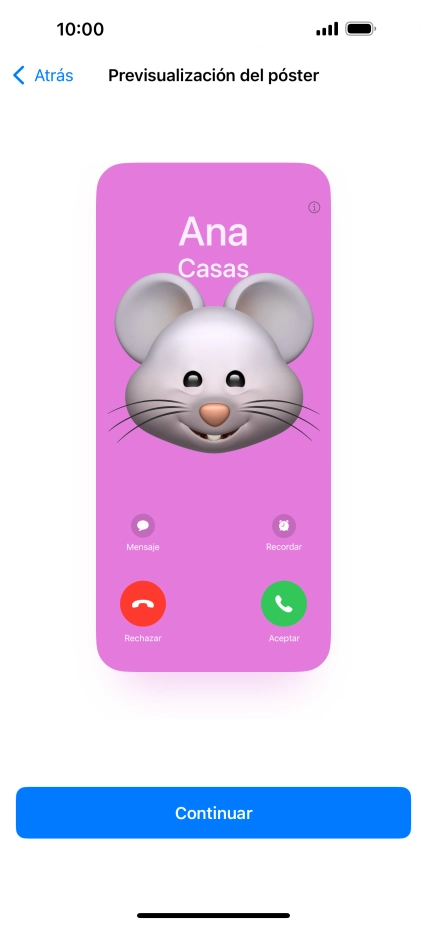 Pulsa Continuar.