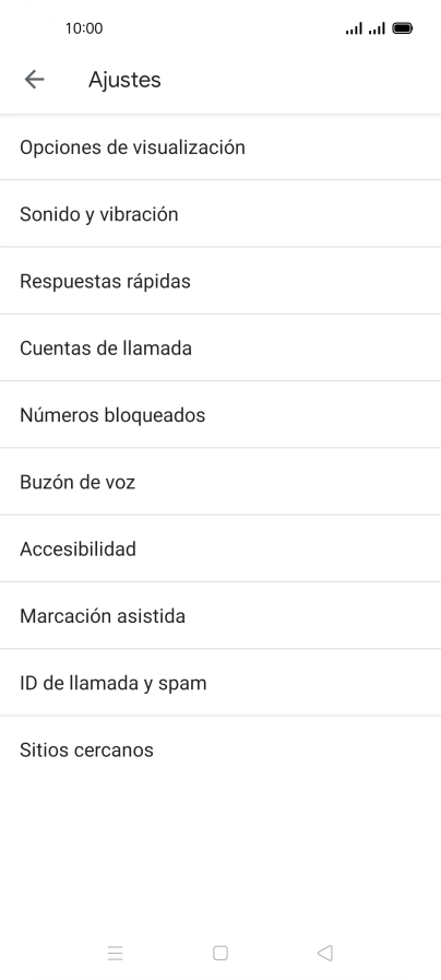 Pulsa Cuentas de llamada.