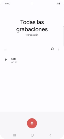 Haz una grabación nueva o abre una grabación ya guardada.