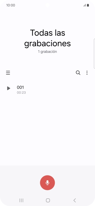 Haz una grabación nueva o abre una grabación ya guardada.