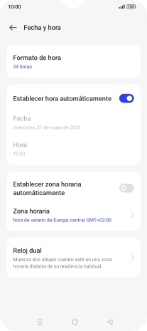 Pulsa el indicador junto a 