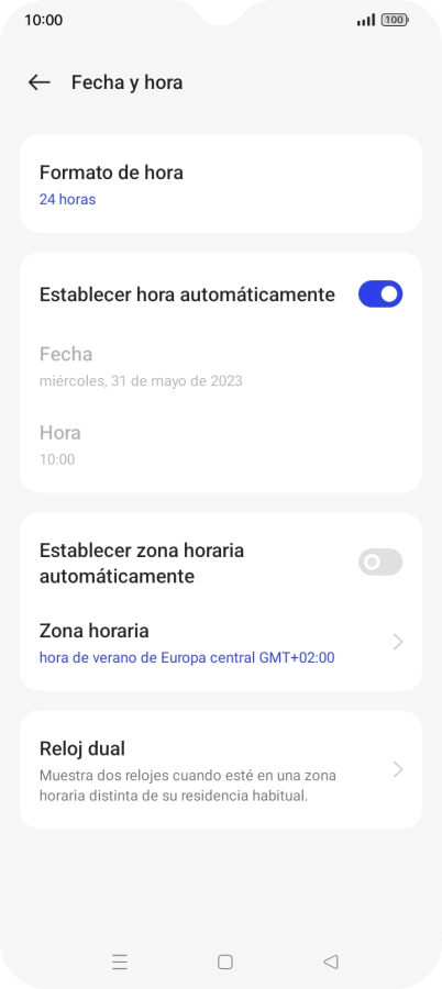Pulsa el indicador junto a 