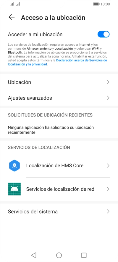 Pulsa Ubicación.