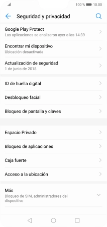 Pulsa ID de huella digital.