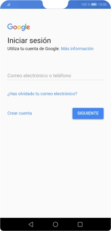 Si no tienes una cuenta de Google, pulsa Crear cuenta y sigue las indicaciones de la pantalla para ver cómo crear una cuenta nueva.