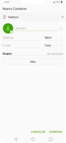Pulsa la lista desplegable de la guía.