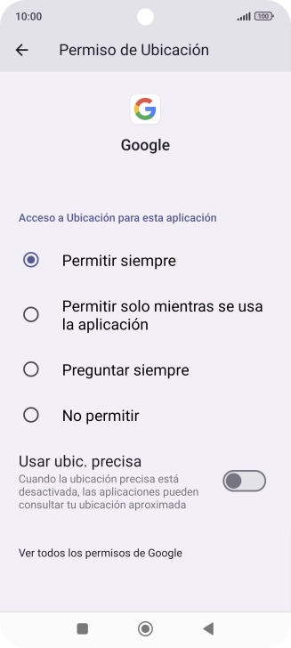Pulsa el ajuste deseado.